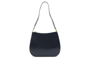 Salvatore Ferragamo Blue Leather Navy Hobo Gancini Shoulder Bag Salvatore
